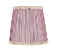 Luxshiny Abat-Jour en Tissu Gris Clair pour Lampe E14, Couvre-Lampe pour Lampe sur Pied et Applique Murale, Accessoire pour Chambre à Coucher et Salon