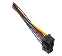 Luxshiny Adaptateur de Faisceau de Câblage Radio Plastique Noir Robuste et Résistant, Connecteur pour Système Stéréo Automobile Fiable pour Autoradio Voiture