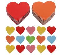 Luxshiny Aimants de Réfrigérateur Coeur 120 Pièces Multicolores, Réutilisables Surface à Écrire, pour Suivi d'Informations et Récompenses en Classe