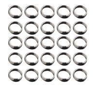 Luxshiny Anneaux Fléchettes 100pcs Alliage Zinc Argent Protection Tige