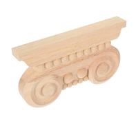 Luxshiny Applique Décorative en Bois Sculpté Style Romain Non Peint 20 X 11,5 X 2,5 Cm pour Meubles Rétro, Panneaux D'angle et Décoration Murale, Pièce Unique Adaptée aux Portes et Meubles