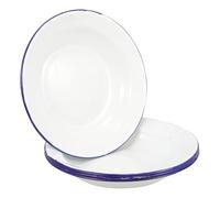 Luxshiny Assiette Émaillée 16Cm 5 Pièces - Plateau Service Rétro Pour Fruits Snacks Et Thé Assiette Plate Avec Bord Lisse En Émail Pour Réunions Familiales Et Fêtes