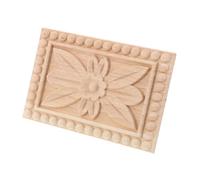 Luxshiny Autocollant Européen De Stigmatisation Décor De Porte De Lit Appliques De Meubles Appliques De Bois Décoratives Appliques pour Le Mobilier Porte Bois Sculpté Applique Beige en Bois