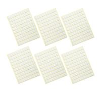 Luxshiny Autocollants à Double Adhésif pour Ongles Ovales Blancs, 6 Feuilles, Outil Effort pour Manucure Française, Accessoires Indispensables pour Passionnés de Nail Art