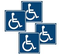 Luxshiny Autocollants Vinyle Bleu Étanches et Auto-adhésifs Lot de 4 pour Fauteuil Roulant Installation Simple pour Usage Extérieur et Hôpitaux