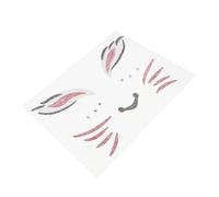 Luxshiny Autocollants Visage De Lapin Gommettes Décalcomanies Autocollants De Pâques Artisanat D'autocollant De Lapin De Pâques Lapin De Pâques Stickers Sticker Lapin Plastique