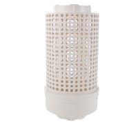 Luxshiny Bac à Compost Plastique Blanc Résistant aux Intempéries avec Couvercle Perforé pour Recyclage des Déchets Alimentaires Jardin ou Appartement