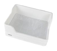 Luxshiny Bac à Litière pour Lapin Grand Modèle Séparable Bac Toilette Anti-Renversement Et Anti-Projections Convient pour Lapins Hamsters Et Petits Animaux Cage