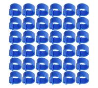 Luxshiny Bagues pour Pigeons 10 Mm sans Inscription, Anneaux D’Identification Réutilisables en Plastique Bleu Foncé, Lot de 100 Pièces, Légers et Solide, Accessoires Indispensables
