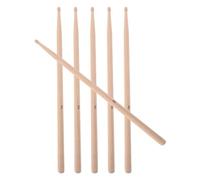Luxshiny Baguettes de Batterie Classiques Lot de Pointe Bois Beige en Bois 5a 3 Paires Baguettes de Caisse Claire pour Batterie Électronique Pratique et Scène