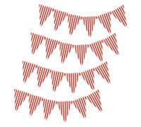 Luxshiny Bannière de Carnaval en Papier Réutilisable 4 Pièces Motifs Joyeux pour Décoration de Fête D'anniversaire et Rassemblements Festifs