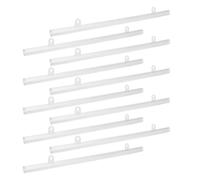 Luxshiny Barres Suspendre PVC 50 CM Lot de 10, Support Stable pour Affiches et Bannières, Usage Commercial en Supermarché et Centre Commercial, Résistance Longue Durée