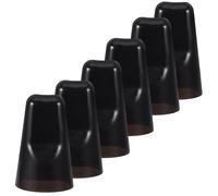 Luxshiny Bec verseur Universel pour Bouteille, Lot de 6, Noir, PVC, Ajustement Universel, pour Boissons alcoolisées et Usage Domestique, Anti-poussière