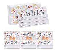 Luxshiny Billets de Tombola Vierges en Papier 200 Pièces Formulaires de Participation Pré-Imprimés avec Espace pour Vote Tickets Tirage au Sort pour Événements Fêtes Stands et Concours