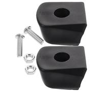 Luxshiny Bloc de Frein 2pcs en Caoutchouc Noir pour Patins à roulettes Remplacement de Butée D'orteils, Frein et Installation Facile pour Patins Quad et Inline