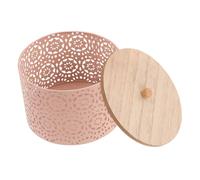 Luxshiny Bocal à Collation Creux avec Couvercle en Contenant de Stockage Alimentaire Rangement pour Bonbons et Biscuits Élégant Décoration de Maison