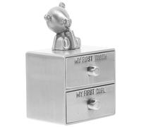 Luxshiny Boîte à Dents Et Cheveux De Métal Souvenirs De Première Dent Et Cheveux Fœtaux Élégante Et Pratique Idéale Pour Décoration De Chambre