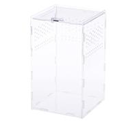 Luxshiny Boîte à Reptiles en Acrylique Transparente Trou Respirant, Facile à Nettoyer, pour Élevage et Alimentation des Reptiles Mante Lézard