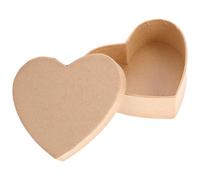 Luxshiny Boîte de Cœur pour Bijoux 16,5X12,5X5 CM en Carton Kraft Légère et Portable pour Rangement et Fête