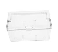 Luxshiny Boîte de Transparente avec Poignée, Boîte de Rangement avec Couvercle, Grand Conteneur Portable pour Remède, Trousse Familiale Polyvalente pour Maison, École et Voyage, Étui