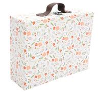 Luxshiny Boîte Présent de Mariage en Papier Épais Poignée Pratique, Mini Valise de Rangement Décorative Multifonction pour Maison et Voyage, Emballage Présent Élégant