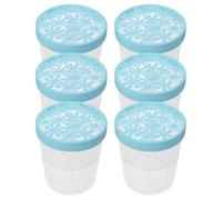 Luxshiny Boîte Vide D'absorbeur D'humidité Réutilisable en Plastique Bleu, Lot de 6 Pièces, Contrôle Compact de L'humidité pour Placard et Meuble à Chaussures