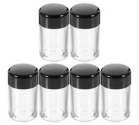 Luxshiny Boîtes de Poudre Corps Vides 3g Réutilisables Lot de 6 en Plastique pour Ranger Petits Bijoux et Maquillage