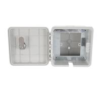 Luxshiny Boîtier de Protection Serrure à Code pour Prise Électrique Étanche, en Abs Blanc, Installation Facile, pour Murs D'appartement et Personnel de Propriété