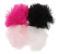 Luxshiny Bonnette Anti-Vent pour Microphone Lavalier 4 Bonnettes en Fourrure Colorées Housse Coupe-Vent et Fixation Pince, Conçues pour Captation Audio Professionnelle en Extérieur