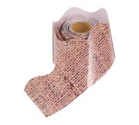 Luxshiny Bordure de Tableau en Papier à Motif de Toile de Jute, Non Adhésive, à Découper et Superposer, Décoration pour Salle de t Travaux Manuels, 1 Rouleau