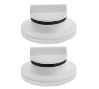 Luxshiny Bouchon de Vidange pour Bateau Marin 2pcs en Nylon Blanc, Installation Facile, Protection Améliorée des Viviers, pour Aquaculture et Nettoyage de Navires