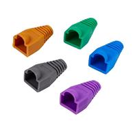 Luxshiny Bouchons de Connecteur en Plastique Manchons 8p8c pour Câble Rj45 Plusieurs Styles 100 Pièces Protection la Casse 0,6-0,65 Mm Plusieurs Styles pour Réseau Ethernet