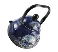 Luxshiny Bouilloire Émaillée 2,5l Bleu Paon Grosse Capacité, Compatible Cuisinière Gaz et Induction, Théière Chaude Portable pour Camping, la Cuisine Extérieure et Randonnée, Pot à Eau