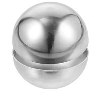 Luxshiny Boule Décorative en Acier Inoxydable Demi-Sphère Miroir 2 Pièces Adaptée pour Magasins et Rambardes d'Escalier