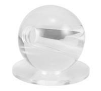 Luxshiny Boule D'entraînement de Queue de Billard Correction du Geste en Résine Boule de Billard Transparente Trou 16mm pour Snooker et Entraînement au Coup
