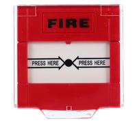 Luxshiny Bouton de Tir Manuel Rouge Monopolaire Réinitialisable pour Alarme Incendie, Interrupteur D'appel D'incendie Étanche, Installation Facile, Bouton de Réinitialisation d'urgence,