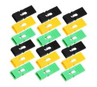 Luxshiny Bridage Court 2.54 Mm 30 Pièces Connecteur pour Circuits Imprimés Noir, Vert Et Jaune pour Montage Électronique DIY