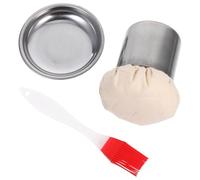 Luxshiny Brosse à Huile Résistante à L'usure en Acier Inoxydable Multifonctionnelle Cuisine et Restaurant, Outil Pratique pour Badigeonner D'huile sur Crêpes Couleur Couleur Aléatoire