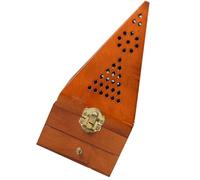 Luxshiny Brûleur de Parfum en Bois Pyramide Unique pour Aromathérapie et Décoration Vintage, Maison et Présent d'anniversaire Relaxant