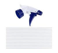 Luxshiny Buse de Pulvérisation Lot de 15 en Plastique Blanc et Bleu, Têtes pour Flacons 28/400 Standard, Accessoires Arrosage Maison et Jardin, Embouts Remplaçables