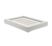Luxshiny Cadre Décoratif en Résine Blanc pour Vitrine Exposition de Médailles Panneau Résistant aux Rayures, pour Bureau et Salle D'étude