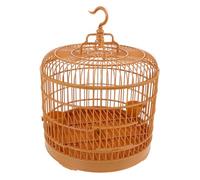 Luxshiny Cage à Oiseaux Ronde en Plastique Suspendue pour Petits Oiseaux, Spacieuse et Confortable, Design Élégant pour Propriétaires d'animaux