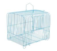Luxshiny Cage Portable Fil Métallique pour Perroquets et Perruches Cage de Voyage Sécurisée Confortable et Spacieuse pour Petits Oiseaux Pratique pour Sorties et Randonnées