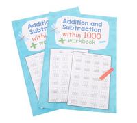 Luxshiny Cahier D'exercices D'arithmétique pour Garçon et Filles Débutants, 2 Livres en Papier, Renforce le Raisonnement Logique Compétences en Résolution de Problèmes pour L'école