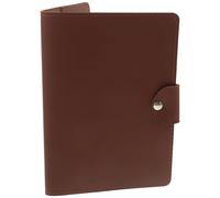 Luxshiny Carnet de Score de Golf en Cuir PU Marron Coque Rigide Résistante pour Golfeurs, Organiseur Portable Élégant pour Accessoires de Golf en Extérieur