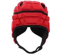 Luxshiny Casque de Rugby Souple pour Garçon et Filles 7-12 Mousse Respirante et Ajustement Réglable, Protection pour Sports et Ski en Couleur Rouge