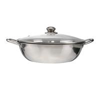 Luxshiny Casserole Induction Acier Inoxydable Pot à Fondue Chinoise Avec Couvercle Batterie De Cuisine Multifonctionnelle Pour Réunions Familiales Et Restaurants