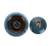 Luxshiny Cendrier Céramique avec Couvercle Cendrier Antivent pour Bureau et Extérieur Design Élégant et Stable avec Base Antidérapante Parfait pour Décoration Intérieure ou Extérieure