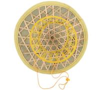 Luxshiny Chapeau de Samouraï en Bambou Cosplay, Diamètre 30cm, Khaki