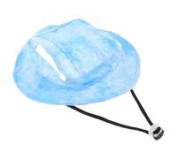 Luxshiny Chapeau de Soleil pour Animaux de Compagnie Taille Moyenne Chapeau D’été Ajustable avec Cordon de Serrage Coiffe Respirante en Tissu Léger avec Trous pour Oreilles Protection UV